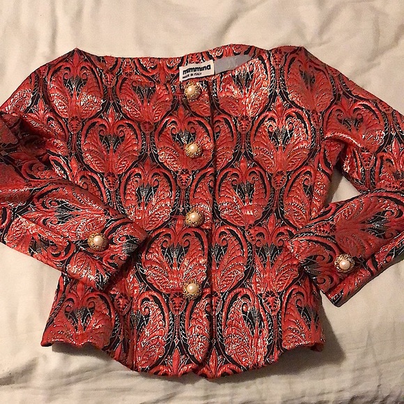 Minima Jackets & Blazers - Mimmina Vintage Italian brocade jacket